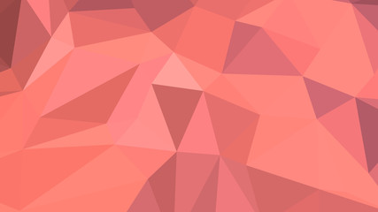 Abstract polygonal background. Geometric Light Coral vector illustration. Colorful 3D wallpaper.