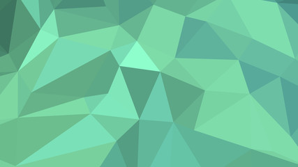 Abstract polygonal background. Geometric Medium Aquamarine vector illustration. Colorful 3D wallpaper.