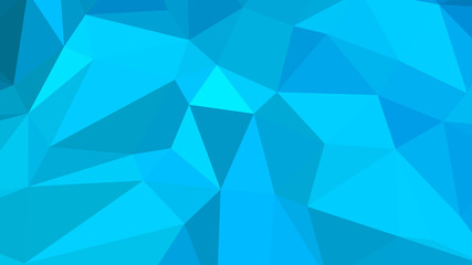 Abstract polygonal background. Geometric Deep Sky Blue vector illustration. Colorful 3D wallpaper.