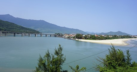 beautiful tropical coastline in vietnam