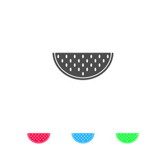 Watermelon icon flat