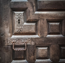 old wooden door