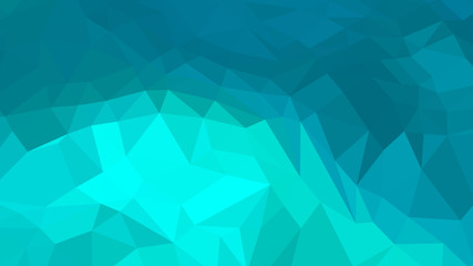 Abstract polygonal background. Geometric Dark Turquoise vector illustration. Colorful 3D wallpaper.