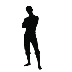 Silhouette of a man's pose