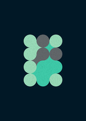 Colour Dots Universe Logo art design illustration