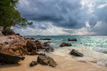 Krajobraz morski. Egzotyczne krajobrazy w Tajlandii 