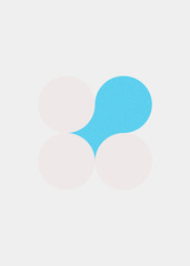 Colour Dots Universe Logo art design illustration