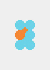 Colour Dots Universe Logo art design illustration