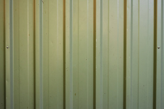 Textura de chapa trapezoidal de color verde