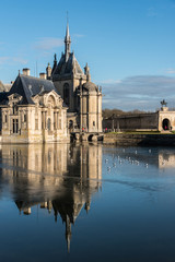 Chantilly, France - December 2013: The chateau at Chantilly