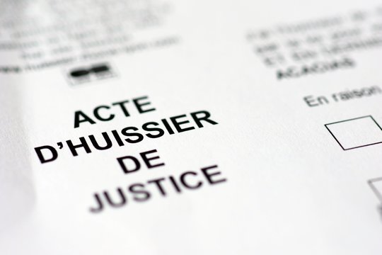 acte d'huissier