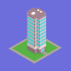 isometric office building