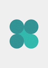 Colour Dots Universe Logo art design illustration