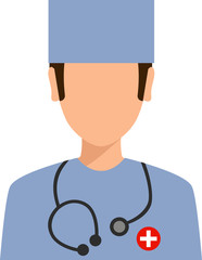 nurse icon isolated