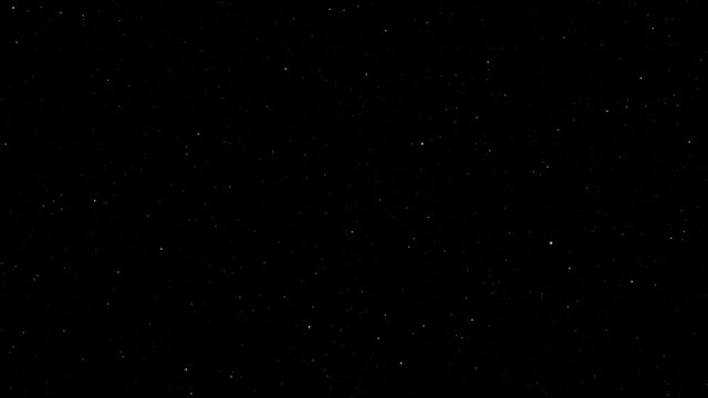 Background animation of blue stars in black