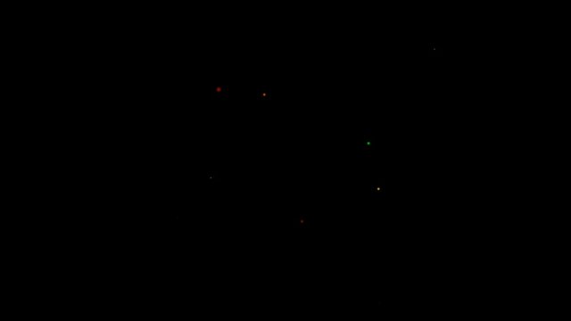 Colorful Particle Dots Background Animation
