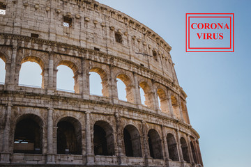 Fototapeta premium Corona virus in Rome