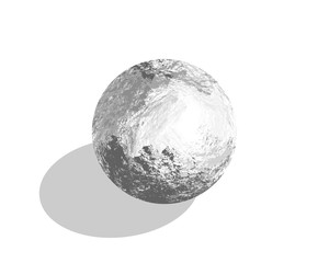 Abstract gray 3D spiral shape. Vector dimensional object. Geometrical polygonal dimensional object.