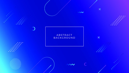 Abstract blue geometric shapes futuristic premium background and sales banner.