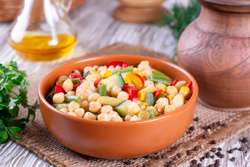 Chickpea with vegetables