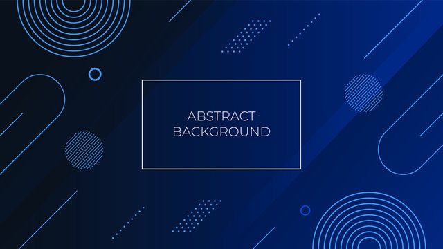 Abstract blue geometric shapes futuristic premium background and sales banner.