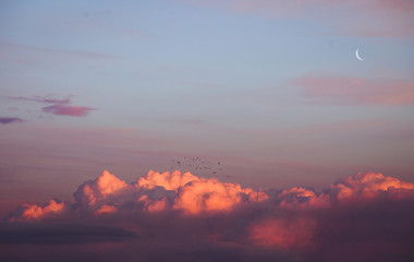 Wolken Sonnenuntergang, Cloudy Sunset