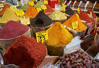 Istanbul, Spice Bazaar, turkish spices for sale