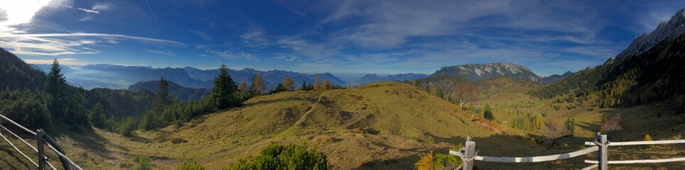 panoramic view From the Mountains 
Alps Alpen Österreich Austria