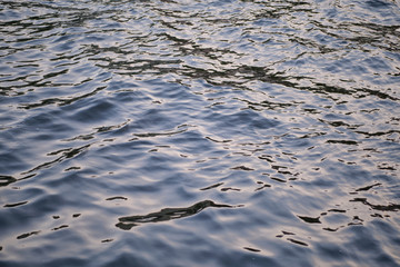 Beautiful background of surface water river, pattern