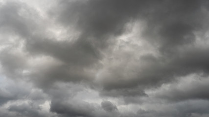 gray rain clouds. Weather before the rain. Waiting for the storm and thunder.