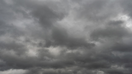 gray rain clouds. Weather before the rain. Waiting for the storm and thunder.