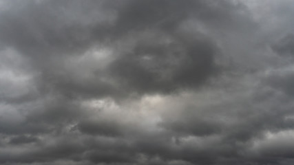 gray rain clouds. Weather before the rain. Waiting for the storm and thunder.
