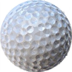 Golf ball illustration on a white background