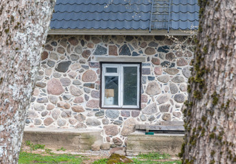 window in a stone wall