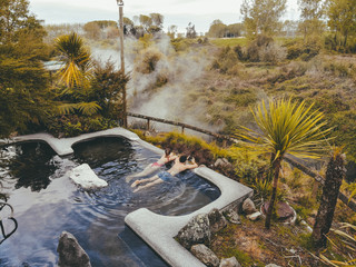 Spa in New Zealand, hot springs.