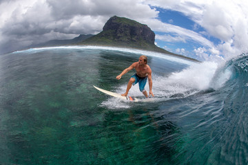 surfing in Mauritius