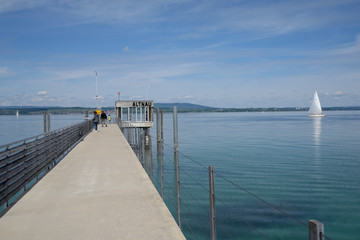 embarcadère sur le lac de Constance - Suisse