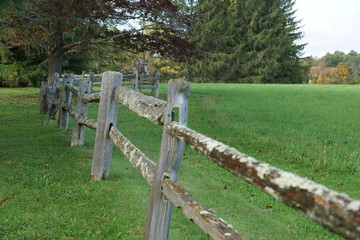 old wooden fence