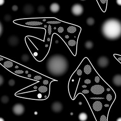 seamless pattern abstract  character abstarkcja wzór bezszwowy postacie abstrakcyjne  © Pawe