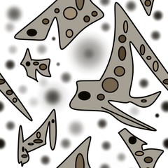 seamless pattern abstract  character abstarkcja wzór bezszwowy postacie abstrakcyjne  © Pawe