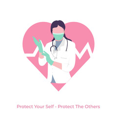Logo for Protect Your Self, Protect The Others.