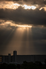 雲からの光
