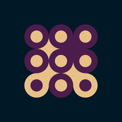 Colour Dots Universe Logo art design illustration