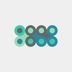 Colour Dots Universe Logo art design illustration