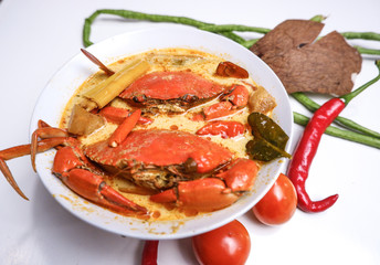 Very delicious spicy crab soup