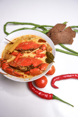 Very delicious spicy crab soup