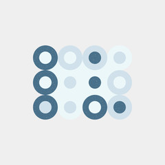 Colour Dots Universe Logo art design illustration