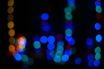 abstract background of colorful bokeh lights