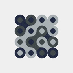 Colour Dots Universe Logo art design illustration