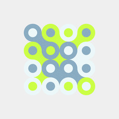 Colour Dots Universe Logo art design illustration